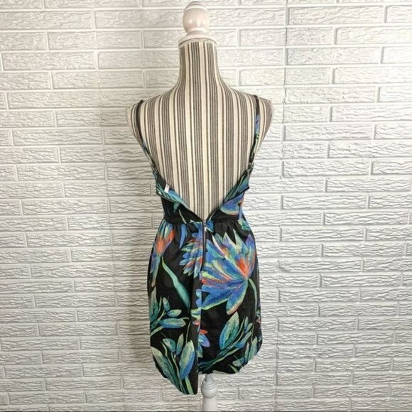 LC Lauren Conrad Multicolored Floral Sun Dress Size 2 - Picture 6 of 7